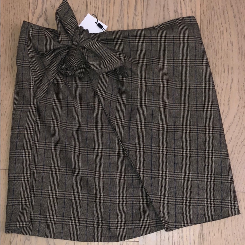 Plaid mini skirt